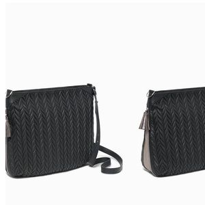 Stella & Dot Braided Zip Top Hobo